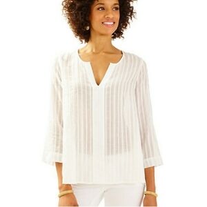 Lilly Pulitzer Nalani Tunic in Resort White